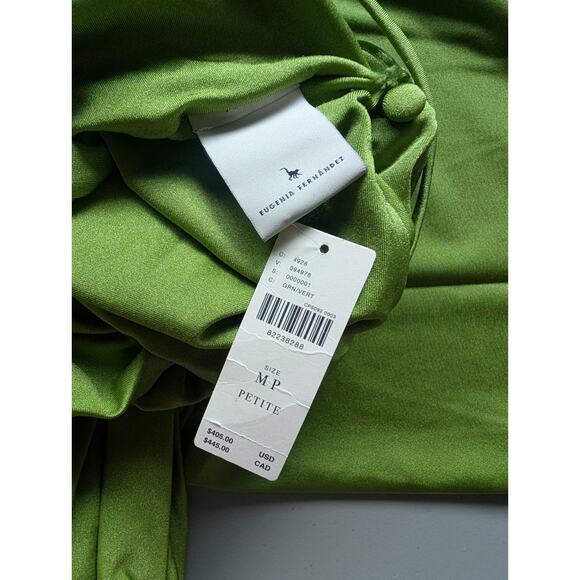 NWT ANTHROPOLOGIE Eugenia Fernández Convertible-Sleeve Slip Dress Sz MP #NA431 - Picture 12 of 13